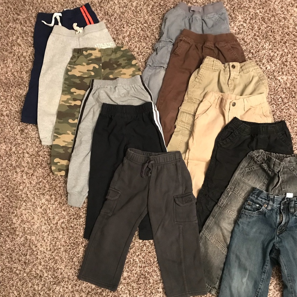 3T Boys Long Pants Bundle (13 pairs)